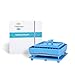 Capsule Holder Plate,Tuyounger Capsule Filler Machine Tray,Manual Powder Filling Machine for Size 00 - 100 Holes with Powder Block&Tamper (Blue)