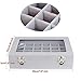 YFLY Velvet Glass Jewelry Ring Earring Display Organizer Box Tray Holder Storage Case