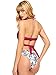 SOLY HUX Women's Halter Wrap Knotted Back Bikini Set