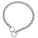 SGODA Chain Dog Training Choke Collar, 304 Stainless Steel, Total Length 16 in, 2.0 mm