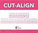 Cut-Align Precision Slotted Rulers (Set of 2 Rulers) for Card Making, Sewing and Other Crafting; from The Designer of The Misti and Creative Corners; Perfect Companion for Your Craft Knife