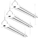 Sunco LED Black Hanging Workshop Garage Shop Light 4FT, Plug in Linkable Utility Fixture, 4000K Cool White, 40W=260W, 4100 LM, Integrated T8, Pull Chain, ETL