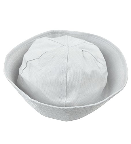 Yacht Hat - White Sailor Hats - Sailor Costume Hat by Funny Party Hats