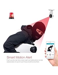 Cámara de seguridad WiFi para interiores, cámara IP de vigilancia doméstica UNIOJO 1080P con Alexa, visión nocturna, seguimiento de movimiento, alertas de actividad, servicio en la nube disponible para bebés ancianos mascotas (paquete de 2)