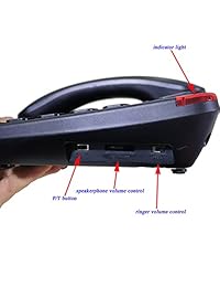 kerlitar lk p025b botón grande con cable Teléfono imagen teléfonos para personas mayores baja visión ayuda (negro)