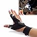 Fheaven Night Fishing Glove with LED Light Rescue Tools Outdoor Gear For Fishing, Hiking, Riding (B)