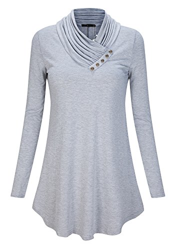 Simier fariry womens tunic plain simple flowy slim fash…