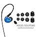 Adorer Sports Headphones RX6 Wired Earphones with Microphone and Memory Earhook, Running Earbuds for iPhone, iPad, Samsung, Smartphone, MP3 Player and more - Blue