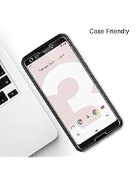 TAURI - Protector de pantalla (3 unidades) para Google Pixel 3, cristal templado [anti-arañazos] [carcasa amigable] [marco de alineación de fácil instalación]