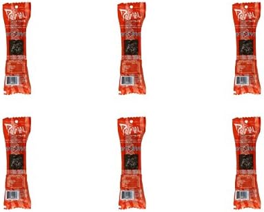 (6 PACK) - Primal Meatless Vegan Jerky - Hot &amp; Spicy Shitake Mushrooms| 28 x 24 gx |6 PACK - SUPER SAVER - SAVE MONEY