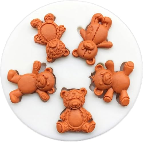 bear 5-connect bear sugar cake mold