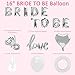 Bride to BE Balloon, 28Pcs, Latex Baloons for Bridal Shower Bachelorette Party Decor Kit(Silver)