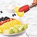 Tovolo Stainless Steel Handled Mini Turner Tongs With Wide Silicone Tips & Silicone Grips on Handles, Non-Stick & Heat-Resistant Silicone, BPA-Free & Dishwasher-Safe