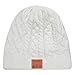 ASIILOVI Bluetooth Beanie for Women, Double-Layer Wool Lining Bluetooth Hat Beanie for Women/Girls/Teens/Family, 20hrs Playing, Gift Packaging for Christmas Stocking Stuffers Thanksgiving (02-White)