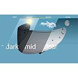 Shoei Transitions Photochromic Shield with Pinlock Pins CWR-1 Street Bike Racing Motorcycle Helmet Accessories - for RF-1200, X-Fourteen, RF-SR.