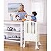 Guidecraft Contemporary Kitchen Helper Stool - Ivory W/Keeper and Non-Slip Mat: Adjustable Height, Wooden Foldable Cooking Learning Step Stool for Kids, Children Safety Tower