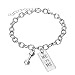 Luvalti “ME vs ME” Pendant Bracelet - Best Motivational Gift - Weight Plate Barbell Dumbbell Pendant Bracelet