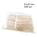 Qorol 400 Pieces Wax Applicator Sticks Wood Spatulas Applicator for Eyebrow Hair Removal (200 Pieces Large and 200 Pieces Small)