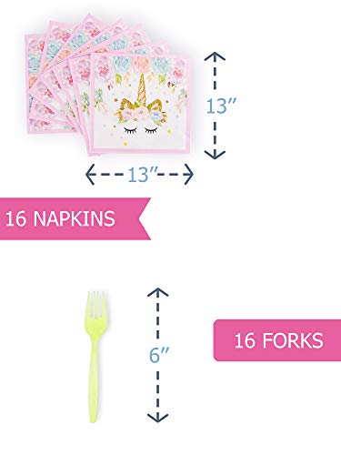 Unicorn Party Supplies Confetti-Balloons Pink-Gold