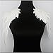 Shevalues Angel Wing Neckline Lace Trim Applique, Size 8, White
