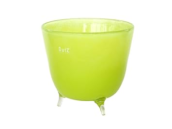 Glass Bowl On Feet Dutz Evita 3 Feet D20 16 Lime Lime Green