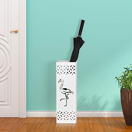 Umbrella Stand Holder Extra Large Umbrella Rack for Canes Walking Sticks Umbrella Container with Removable Drip Tray and 2 Hooks