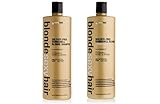 Blonde Sexy Hair – Sulfate-Free Bombshell Shampoo and Conditioner - Daily Color Preserving Strengthening Shampoo and Conditioner – 33.8 Oz Each – 2 Item Value Set - For Color Treated Hair…