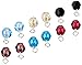 Amazon Collection Swarovski Elements 7 Piece Interchangeable Dangle Earrings Jewelry Set