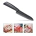 Vikilulu Ceramic Chef Knife, 6 Inch Kitchen Knife with Non-Slip Handle (FDA APPROVAL) - Black