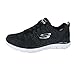 Skechers womens Flex Appeal 2.0 Sneaker, Black/White, 7.5 US