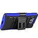 Galaxy Alpha Case, CASEFORMERS Duo Armor BLUE for Samsung Galaxy Alpha Combo Case with Stand and Holster