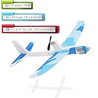 YANSION Upgraded Paper Foam Airplane Super Capacitor Electric Hand Throwing Free-Flying Glider DIY Airplane Model Education Toys