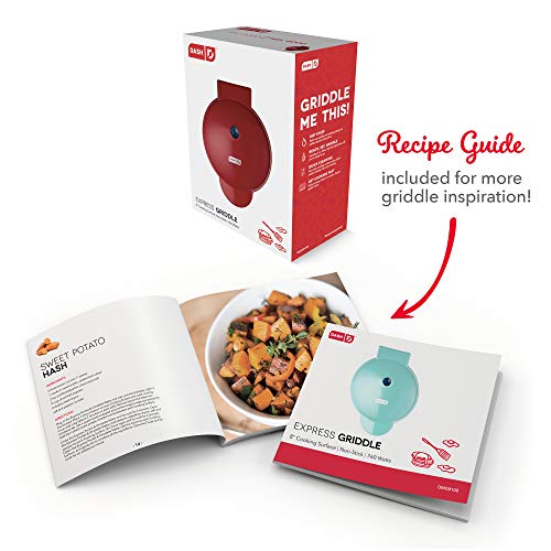 DASH 8” Express Electric Round Griddle for for Pancakes, Cookies