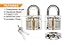 Locksmith Trainer - 3 Pack Practice Padlock - Includes Metal Heavy Duty Cutaway, Transparent Clear Acrylic 7 Spring and Disc Detainer Lock with Keys - Beginner to Professional Picking