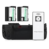 Powerextra MB-D15 Battery Grip + 2 × High Capacity 2200mAh EN-EL15 Batteries + AA-Size Battery Holder with Infrared Remote Control for Nikon D7100 D7200 Digital SLR Camera