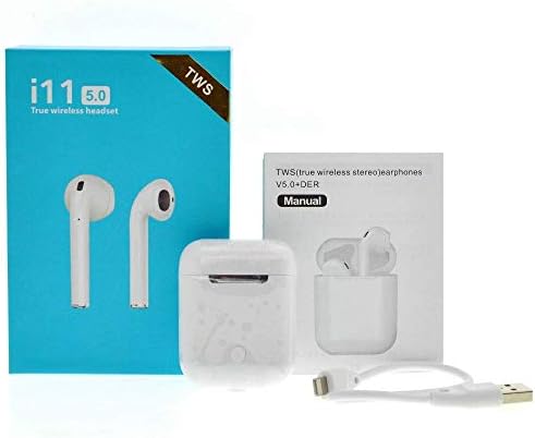 Bluetooth 5.0 Headphones with Touch Mic [I11 TWS] Wireless with Superior Durability and Calls 2 Headphones, Sports [Universal] Compatible with iPhone Samsung and Other Original I11 – KLACK