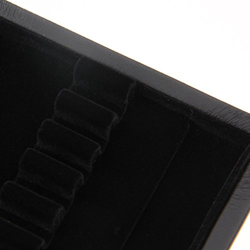 image for MonkeyJack Black PU Leather Oboe Reed Case Storage for 12 Reeds Woodwi