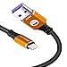 Lightning Charger Cable 4-Pack, SMALLElectric (3FT x2+10FT x2) iPhone Cable Lightning to USB Cord Charging for Apple iPhone X / 8 Plus / 7 Plus / 6 / 6s Plus / 5s / 5c / iPad/iPod, Gold/Black