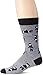 K. Bell Men's Fun Conversation Starter Crew Socks-1 Pairs-Cool & Funny Pop Culture Gifts, Ninja (Black), 6.5-12
