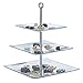 Imperial Home Stylish Glass Cupcake Stand - 3 Tier Desert / Cake Stand Party Display