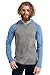 MTL-607-GRY/BLU-M-HOODIE