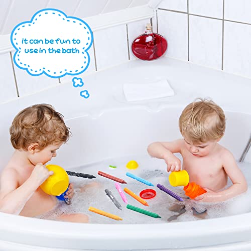 48 Pieces Bath Crayons Set Washable Bathtub Crayons Easy to Hold
