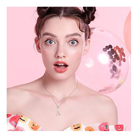 YFN-Initial-Pendant-Necklace-Earrings-in-Sterling-Silver-with-Cubic-Zirconial-26-Letter-Alphabet-Jewelry-for-Women-Teen-Girl YFN-Initial-Pendant-Necklace-Earrings-in-Sterling-Silver-with-Cubic-Zirconial-26-Letter-Alphabet-Jewelry-for-Women-Teen-Girl