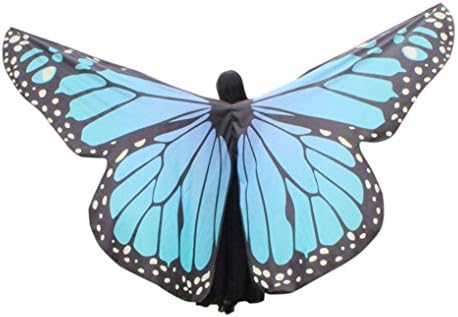 Freeheart Egypt Belly Wings Dancing Costume Butterfly Wings Dance accessories (Sky Blue)