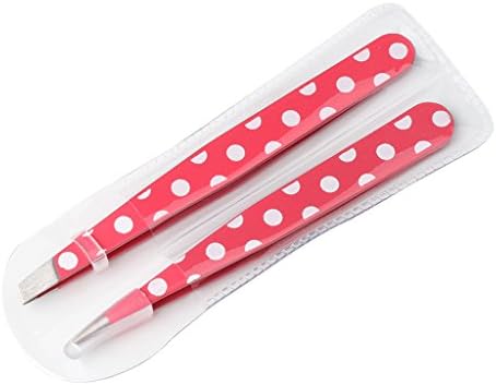SPYlive 2pcs Women Lady Stainless Steel Hair Removal Eyebrow Tweezer Beauty Makeup Tools