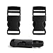 Coopay 15 Pack Plastic Buckle Adjustable Quick Side Release Buckles Replacement for Webbing Strap Pet Collar Backpack Luggage Strap Repair (5/8 Inch, Black)