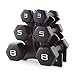 CAP Barbell Neoprene Dumbbell Set with Rack