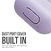 KeyBudz AirPods 2 & 1 Case [Front LED Visible] Protective Silicone Cover and Skin Compatible with Apple AirPods (Without Carabiner, Lavender)