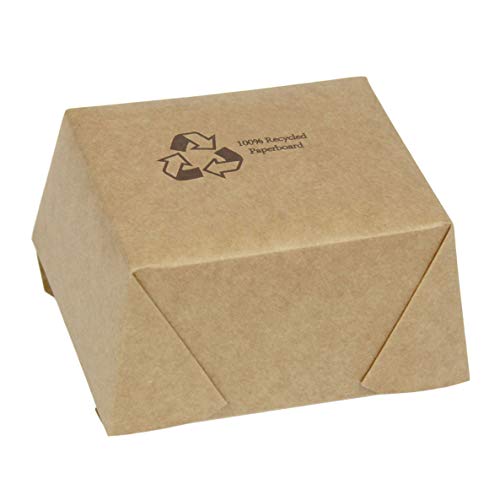 [36 Pack] 30 oz 5 x 4.5 x 2.5" Disposable Paper Take Out Food Containers, Microwaveble Folding Natural Kraft to Go Boxes #1 - Thumbnail 3