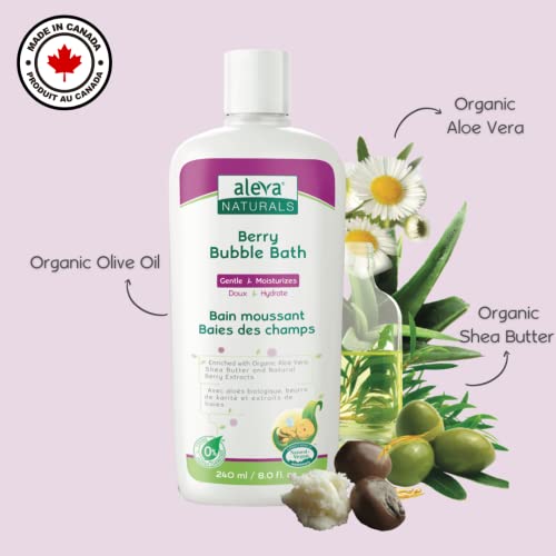 Aleva Naturals Bubble Bath, Long Lasting Moisture for Sensitive Skin